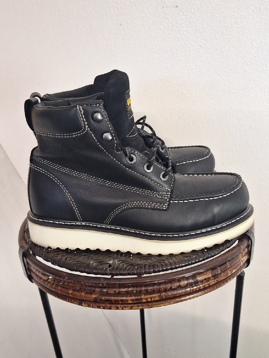 Wolverine Other - Men Wolverine Wedge Moc-Toe 6" Work Boot Steel Toe W08152 Black Men Size 10.5 M